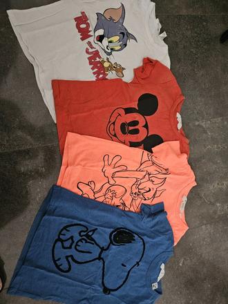 Tričká hm, h&m,128