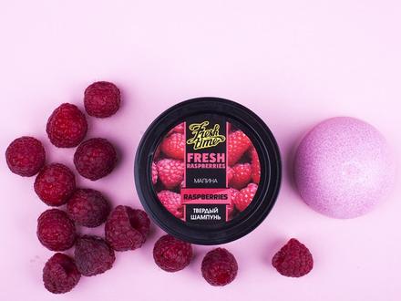 Tuhý šampón malina,