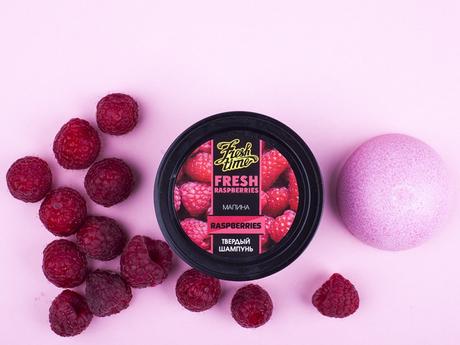 Tuhý šampón malina,