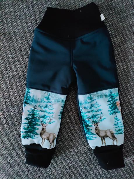 Zimušne softshellove nohavice, 74 - 140