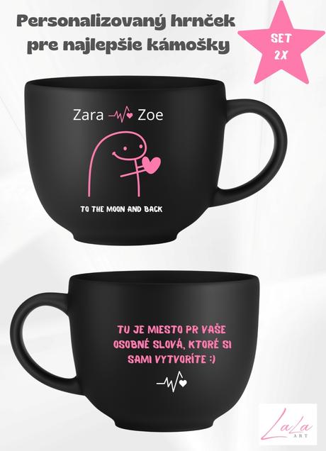 Hrnček najlepšie kamošky / bff / hrnček s textom,