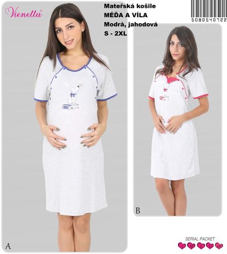 Materská nočná košeľa, vienetta secret,l - xxl