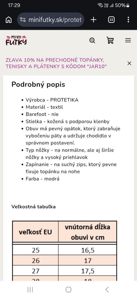 Protetika keny denim č. 36, protetika,36