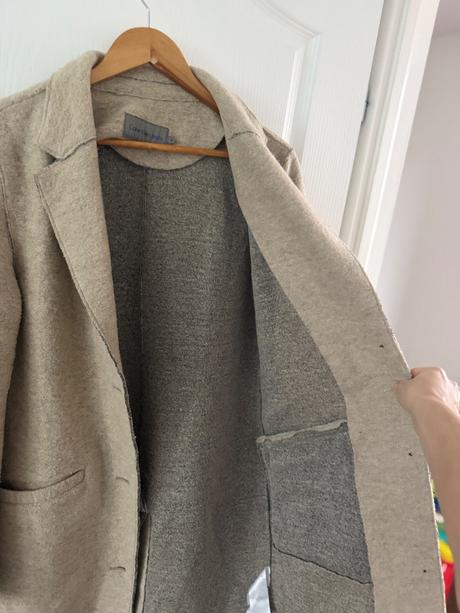 Calvin klein béžový vlnený kabát, calvin klein,m