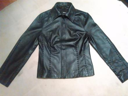 Dámska kožená bunda mango, s