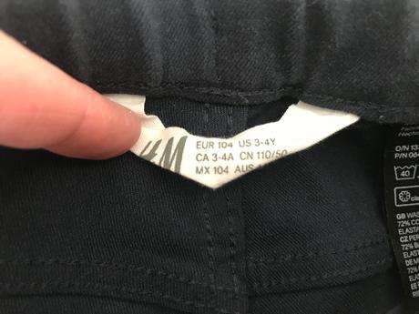 Skinny strecove rifle, h&m,104