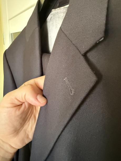 Oblek cierny velkost 56-58 (1x obleceny), 56