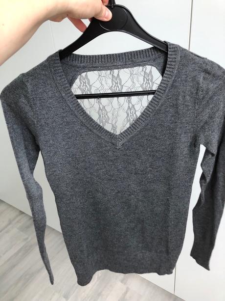 Pulover s čipkou, clockhouse,xs