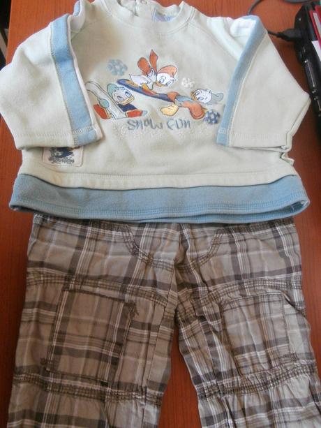 Mikina s káro nohavicami, dopodopo,86