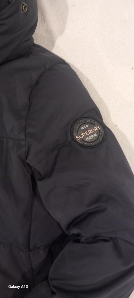 Zimná predĺžená bunda, superdry,s