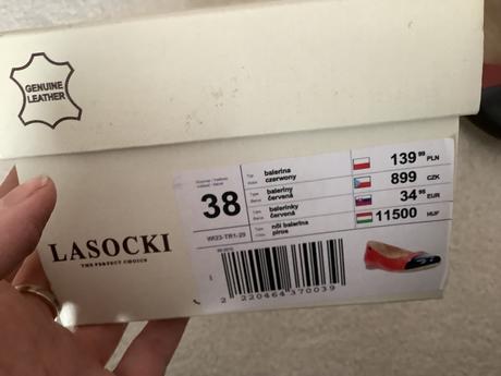 Baleriny lasocki, lasocki,38