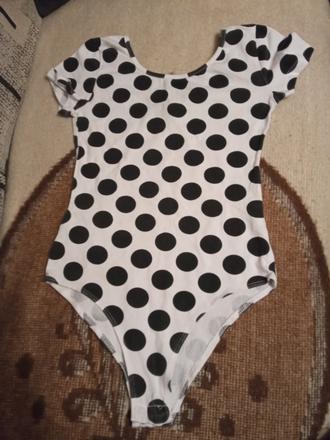 Bodkované body na tanečnú a balet krátky rukav, 158