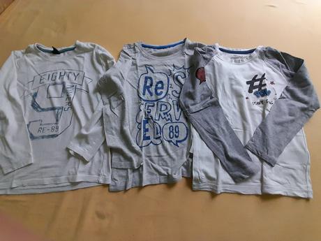 Trička z dlhym rukavom, 128