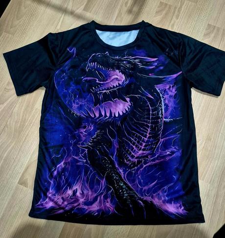 Pánske tričko s drakom, l