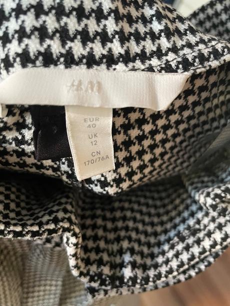 Nohavice kohutia stopa, h&m,m