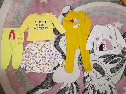 Balík 86/92 a 92 tepláky, tričká, pyžamko, svetrík, 86–98