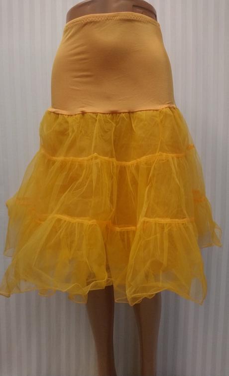 Dámska oranžová tylová sukňa, s, m, m / s