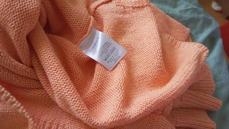 Lindex ležérny broskyňový pulóver s/m, lindex,m