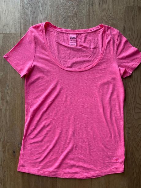 Neonovo ruzove tricko, victoria's secret,s