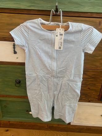 Lindex ľanový romper, junper, letný overal, pyžamk, lindex,104