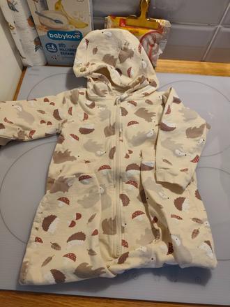 Zvieratkový teplákovy overal na zips, sinsay,92