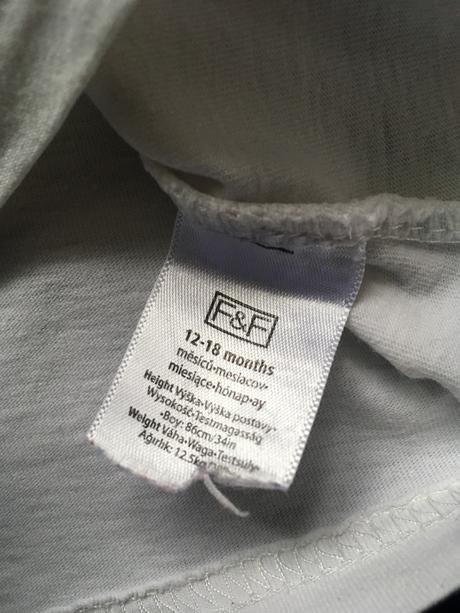 Tričko s ľudovým vzorom - kvietkami, f&f,80