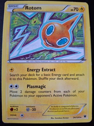Pokémon karta rotom 2016 24/124, 