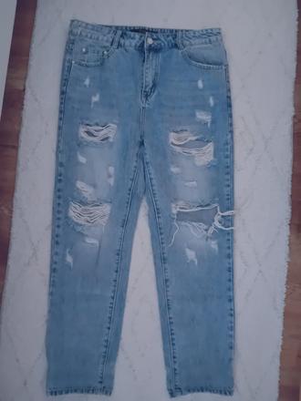 Dámske roztrhané rifle realty, xl