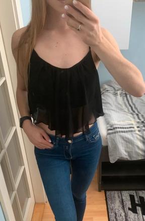 Čierny letný topík, tally weijl,s