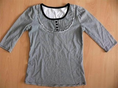 Pásikované tričko s troštvť.rukávmi na 10-11 rokov, cherokee,146