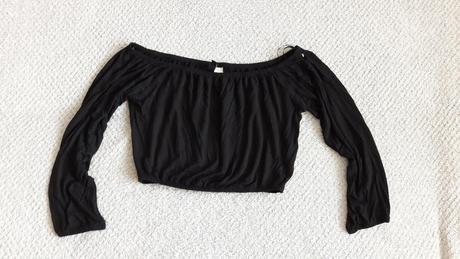 Crop top z hmka, s