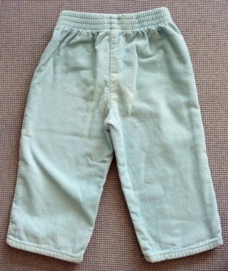 Menčestrové nohavice, benetton,74