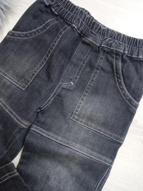 Chlapčenské vyšúchané džínsy na gumu v páse (110), 110