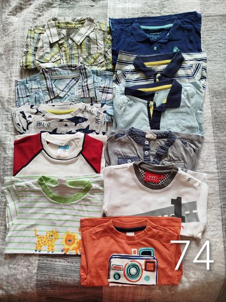 Mini balík oblečenia veľkosť 74, 68–80