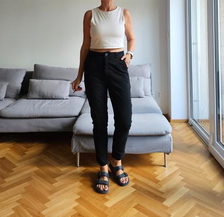 Nohavice s vysokým pásom, primark,m