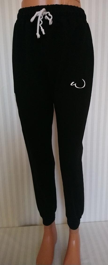 Dámske čierne tepláky, boohoo, s/m, m