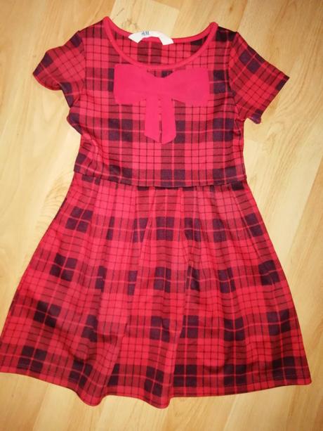 Vianočné šaty, h&m,122