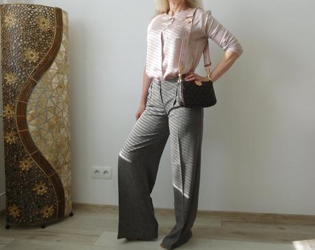 Nohavice pružné zrnitá látka 34, orsay,34