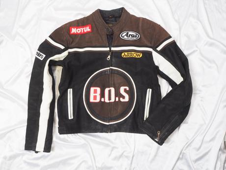 Kožená motorkárska bunda, m