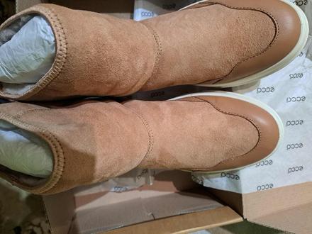 Ecco nové semišové čižmy 39 pc 169eur, ecco,39