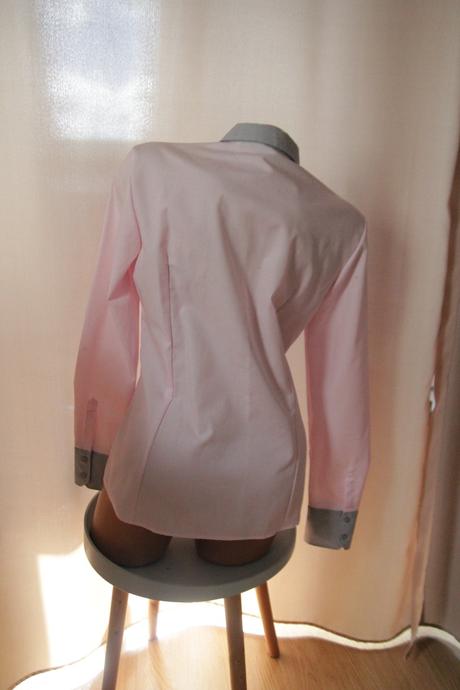 Ružovo šedá košeľa l, l