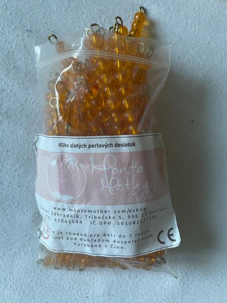 Zlate perlove desiatky 45ks montessori, 