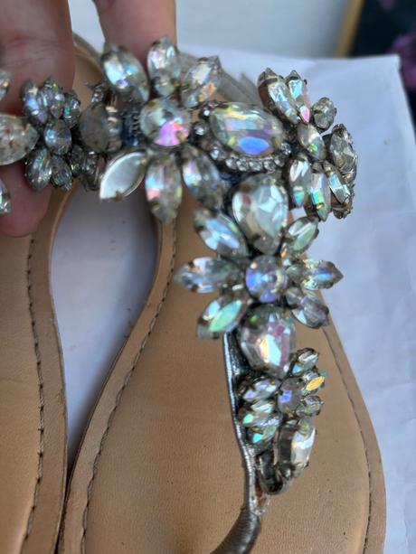 Asos boho anticke sandalky sandale zabjy slapky s, 38