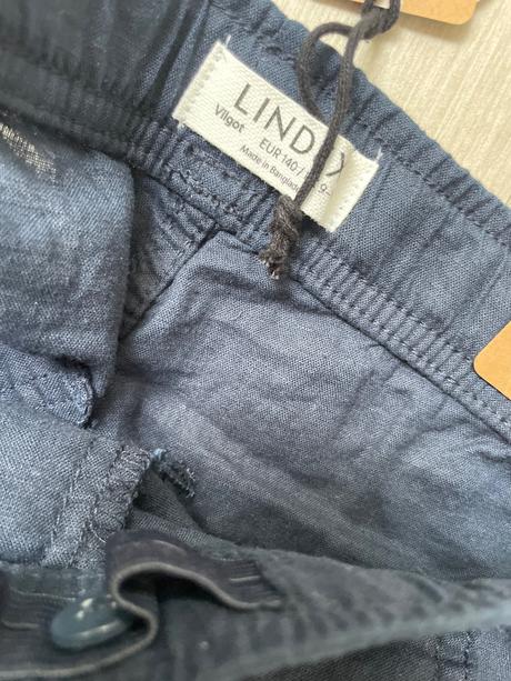 Ľanové šortky, lindex,134 / 140