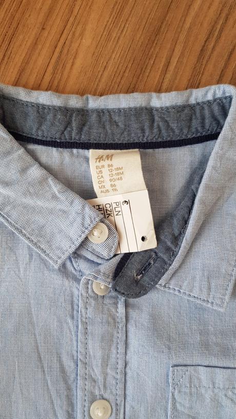 Chlapčenská košeľa h&m veľkosť 86, h&m,86