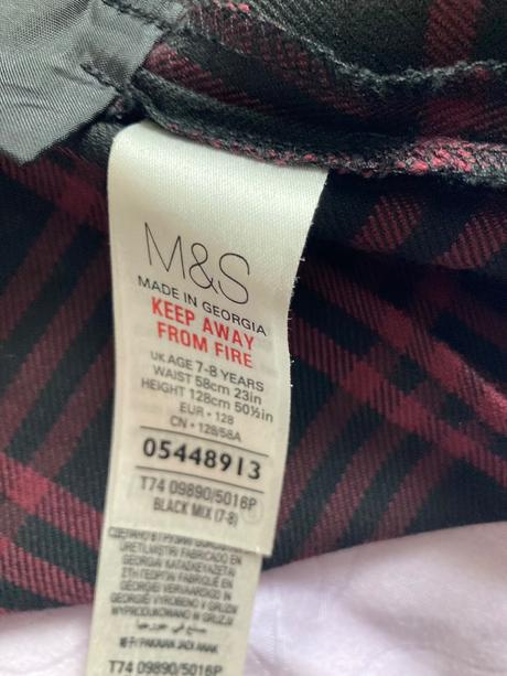 Skladana suknička m&s, marks & spencer,128