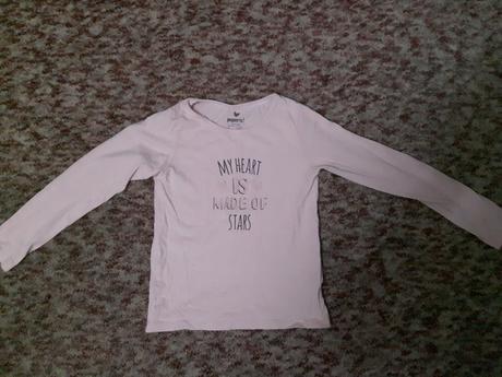 Dievčenské tričko ružové s dlhými rukávmi a potlač, pepperts,140