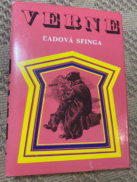 Stará krásna kniha jules verne ľadová sfinga 1976,