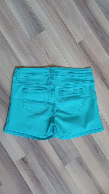 Tyrkysové šortky, promod,36