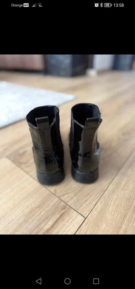 Lakované kotníky, zara,39